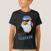 Mericaaaaaw Eagle Mullet 4 juli Verenigde Staten T-shirt (Voorkant)