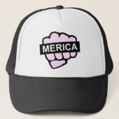 mericafist.png trucker pet (Voorkant)