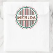 Merida City Pride Embleem – Mexicaanse identiteit Ronde Sticker (Tas)