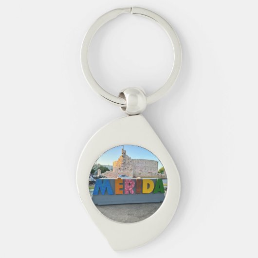 Merida, Mexico - Metal Sleutelhanger (Voorkant)