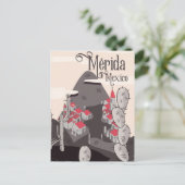 Mérida Mexico reisposter Briefkaart (Staand voorkant)