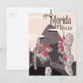Mérida Mexico reisposter Briefkaart (Voorkant / Achterkant)