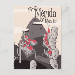 Mérida Mexico reisposter Briefkaart