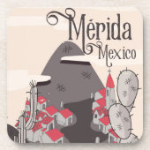 Mérida Mexico reisposter Drankjes Onderzetter (Voorkant)