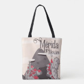 Mérida Mexico reisposter Tote Bag (Achterkant)