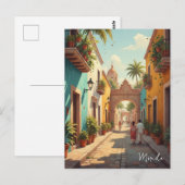 Merida Mexico Reizen Briefkaart (Voorkant / Achterkant)