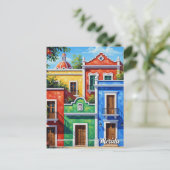 Merida Mexico Reizen Briefkaart (Staand voorkant)