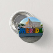 Merida, Mexico - Ronde Button (Voorkant /achterkant)