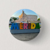 Merida, Mexico - Ronde Button (Voorkant)