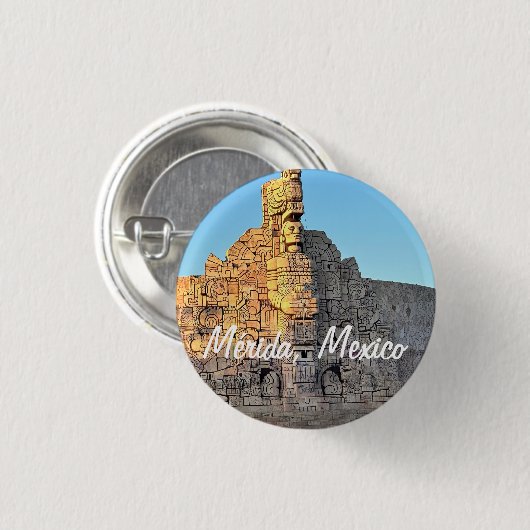 Merida, Mexico - Ronde Button (Voorkant /achterkant)