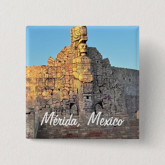 Merida, Mexico - Square Button (Voorkant)