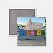Merida, Mexico - Square Magnet (Voorkant / Achterkant)