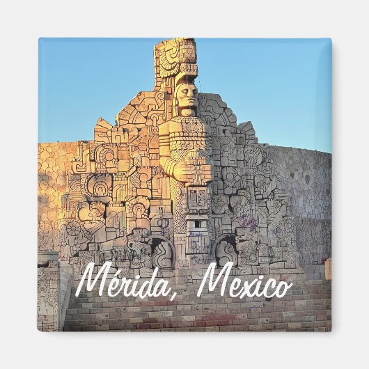 Merida, Mexico - Square Magnet (Voorkant)