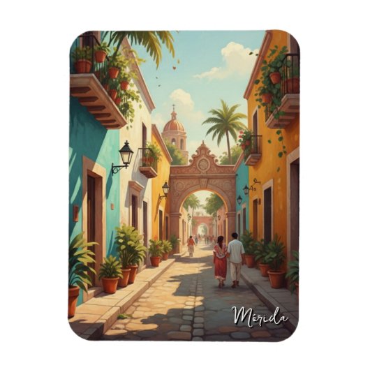 Merida Mexico Travel Magneet (Verticaal)