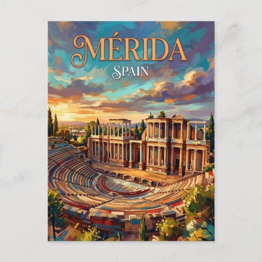 Mérida Spanje Briefkaart (Voorkant)