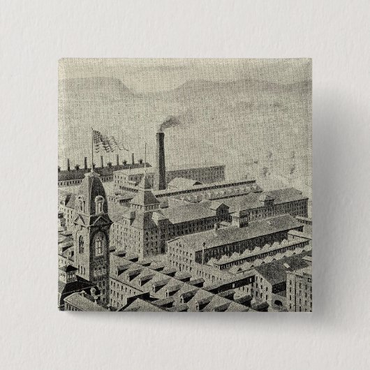 Meriden Britannia Co. Vierkante Button 5,1 Cm (Voorkant)