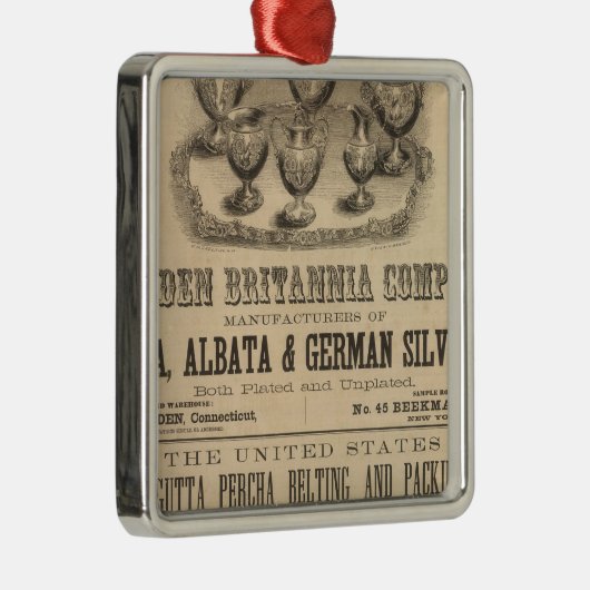 Meriden Britannia Company Metalen Ornament (Rechts)