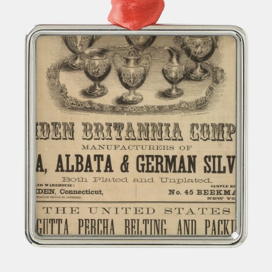 Meriden Britannia Company Metalen Ornament (Voorkant)