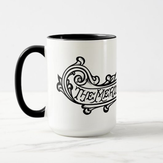 Meriden Fire Arms met inscriptie Scroll Logo Mok (Links)