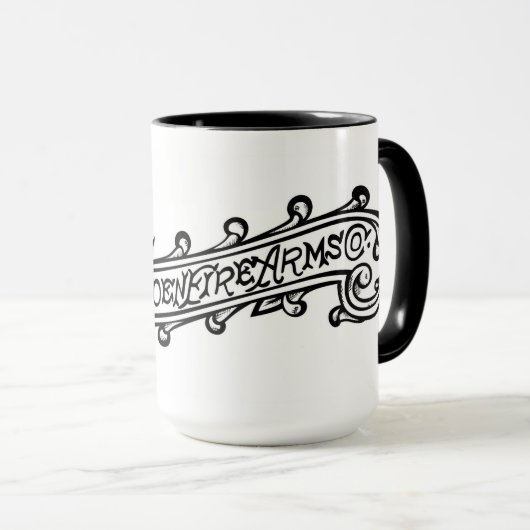 Meriden Fire Arms met inscriptie Scroll Logo Mok (Voorkant rechts)