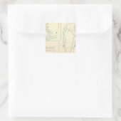 Meriden north vierkante sticker (Tas)