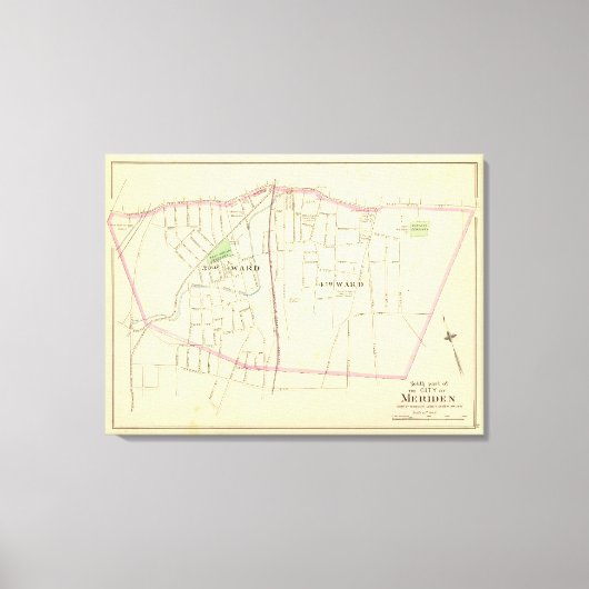 Meriden zuid canvas afdruk (Voorkant)