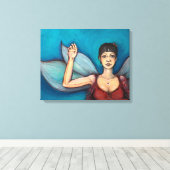 Meridiaan, Fairy Art / Heart Meridian Canvas Afdruk (Insitu (Houten vloer))