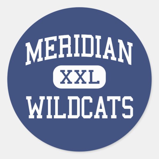 Meridiaan - Wildcats - Hoog - Meridiaan Mississipp Ronde Sticker (Voorkant)