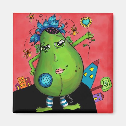 Meridian Avocado magneet (Voorkant)