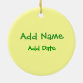 Meridian Hawks Softball Keramisch Ornament (Achterkant)