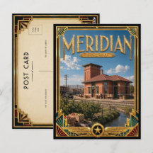 Meridian Idaho Vintage Art Deco Gouden Tijdperk