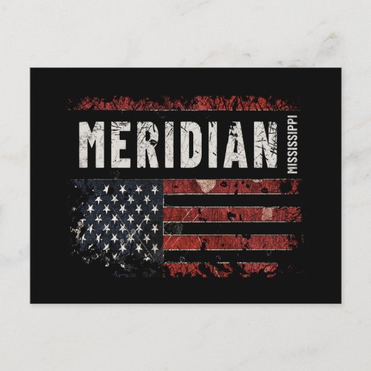 Meridian Mississippi Briefkaart (Voorkant)