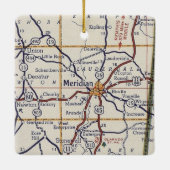 Meridian MS  Map Keramisch Ornament (Achterkant)