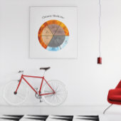 Meridian Orgel Elementen Klok aanpasbaar Perfect Poster