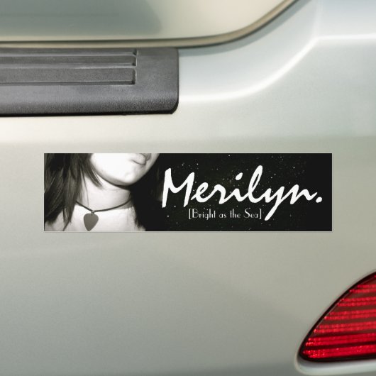 Merilyn [Helder als Zee] Bumpersticker (Op auto)