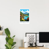 Merina Villages Madagascar Reisprint Poster (Thuiskantoor)