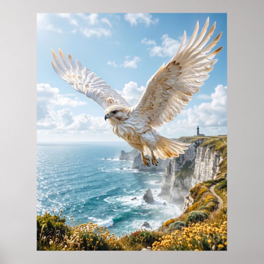 Meringue-rotsen Hawk Cliffs Poster (Voorkant)