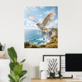Meringue-rotsen Hawk Cliffs Poster (Thuiskantoor)