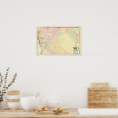 Merino Pond en Manton Pond Atlas Map Poster (Keuken)
