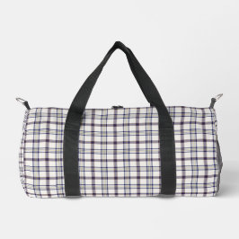 Merino White and Blue Zodiac Plaid Plunjezak
