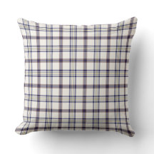 Merino Witte en Blauwe Zodiac Plaid