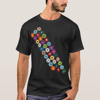 Merit badge sash t-shirt