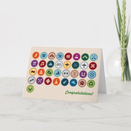 Merit Badges Kaart (Voorkant)