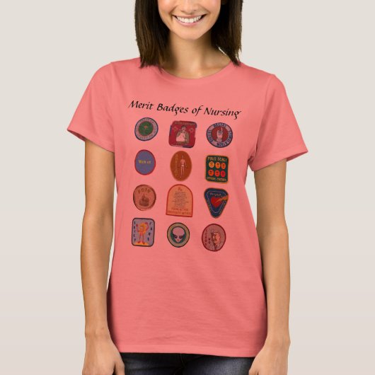 Merit Badges of Nursing - Dames Light Shirt (Voorkant)