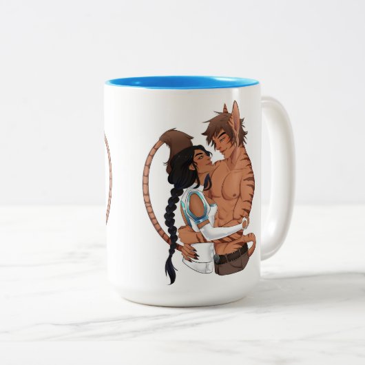 Merit en Kalini Swoon Tweekleurige Koffiemok (Voorkant rechts)