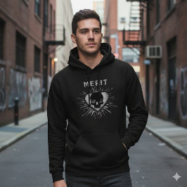 Merit Schedel Hart Grunge Grafische Hoodie