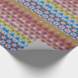 Meriwear Floral Haze Chic Stripe Romantic Cadeaupapier