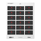 Merk alles van het gelukkig getrouwde adres samen etiket (Full Sheet)