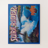 merk ananassaprijder surf legpuzzel (Verticaal)