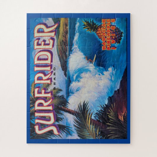 merk ananassaprijder surf legpuzzel (Verticaal)